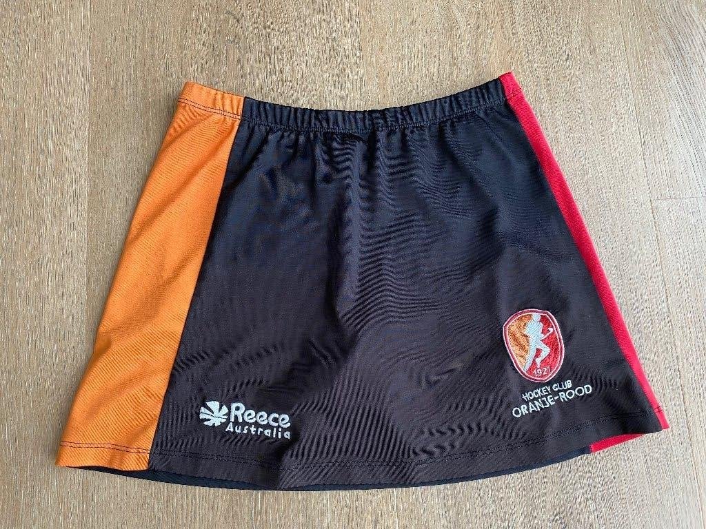 Oranje rood hockeyrokje maat XS, Overige typen, Ophalen of Verzenden, Zo goed als nieuw, Maat 34 (XS) of kleiner