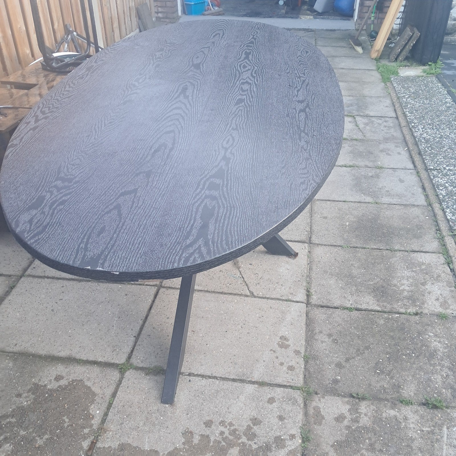 eettafel ovaal, Ophalen of Verzenden