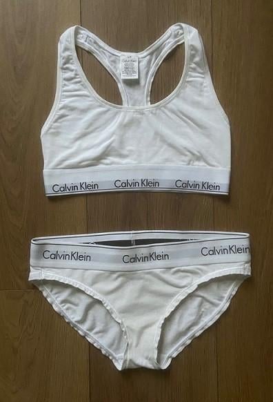 Calvin Klein - bralette en slip, Calvin Klein, Ophalen of Verzenden, Wit, Setje