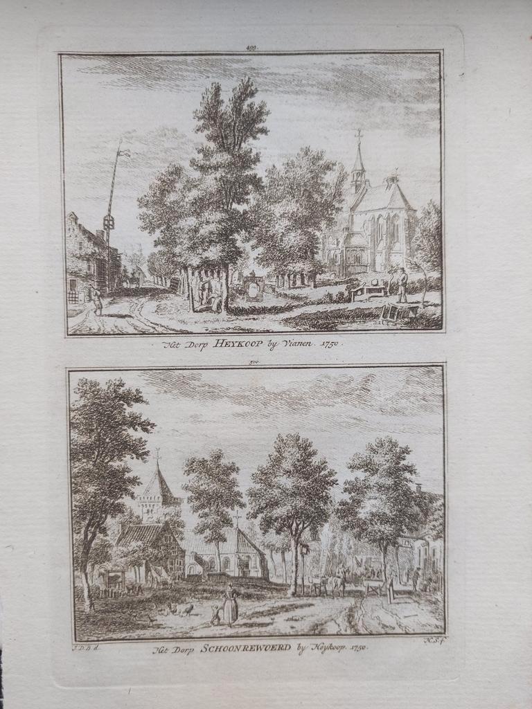 499-500 / Dorp Heykoop - Heijkoop en Schoonrewoerd, Ophalen of Verzenden