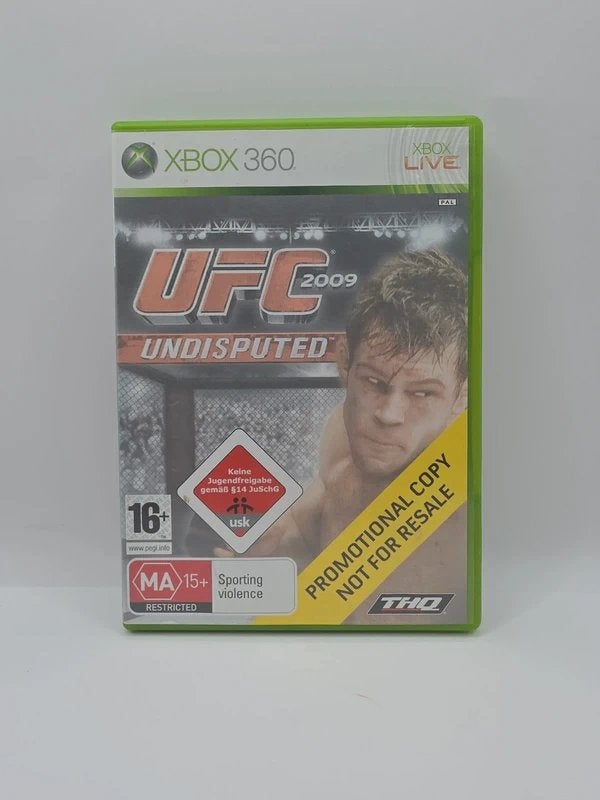 UFC Undisputed 2009 Xbox 360 Promo CD, Microsoft Corporation One Microsoft Way Redmond, WA 98052-6399 United States of America (Verenigde Staten) 📞 Telefoon: +1 425-882-8080 support@microsoft.com