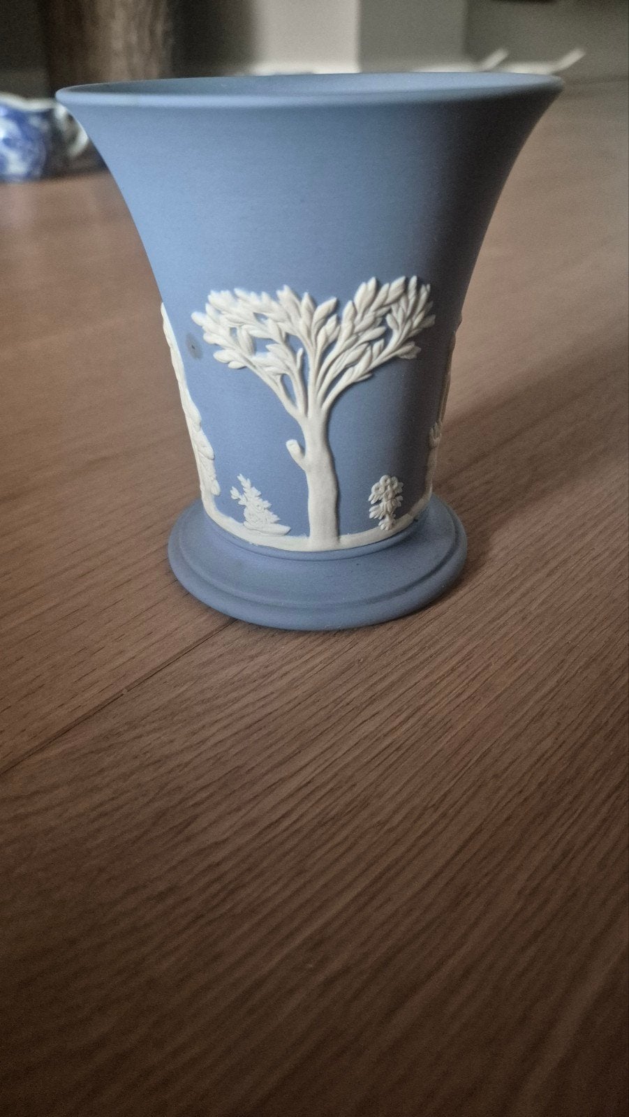 Wedgwood Jasperware Beker - Lichtblauw met Klassieke Scène, Ophalen