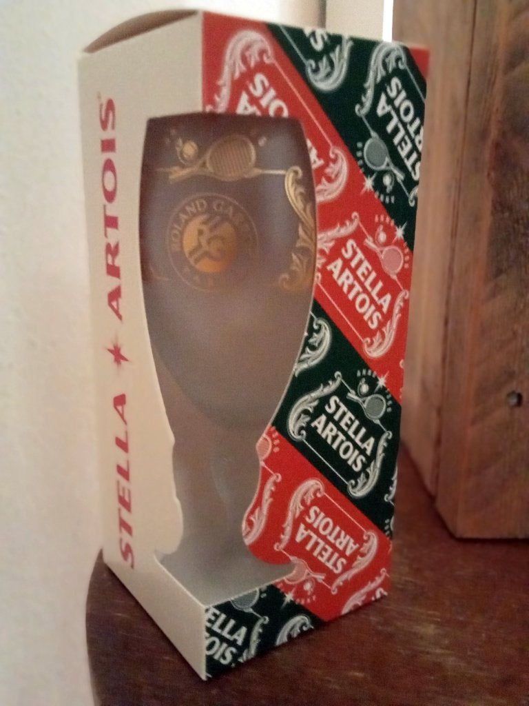 6 Nieuw Stella Artois Roland Garros Bierglazen, Verzamelen, Ophalen of Verzenden, Nieuw, Glas of Glazen, Overige merken