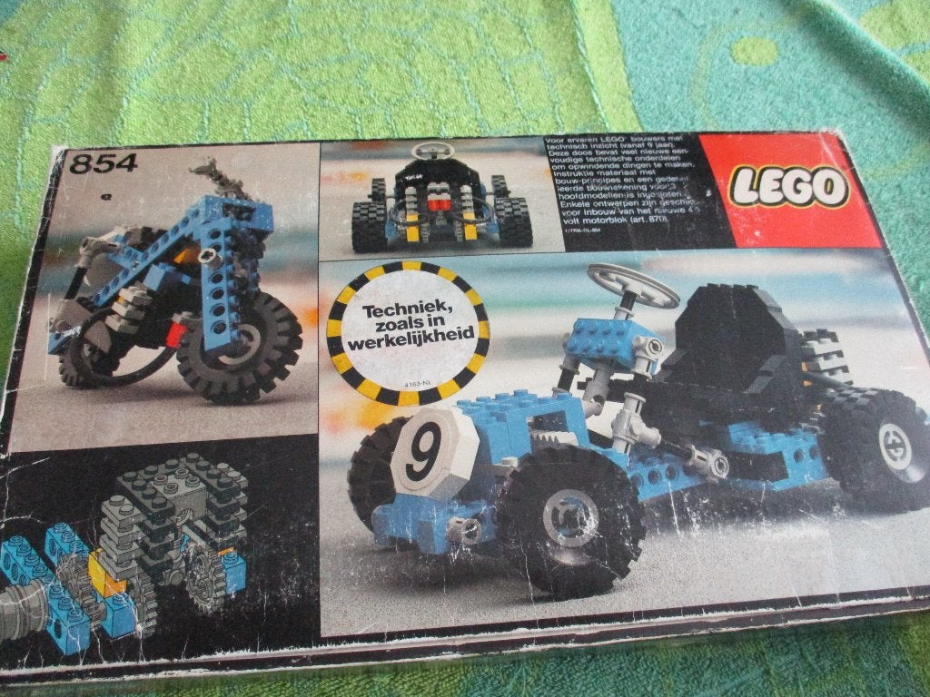 lego technic Set 854 Kart, Ophalen of Verzenden, Gebruikt, Complete set, Lego