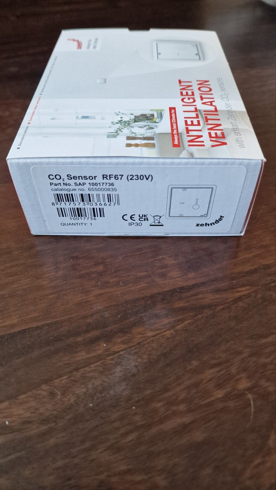 Zehnder CO2 Sensor RF67 (230V) NIEUW, Ophalen of Verzenden, Nieuw