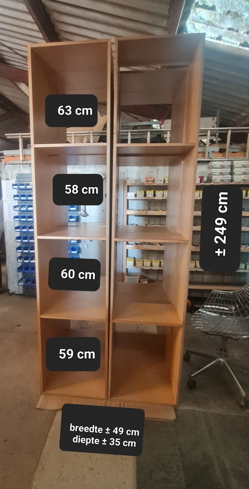 Openkasten., Ophalen, Zo goed als nieuw, 25 tot 50 cm, 200 cm of meer