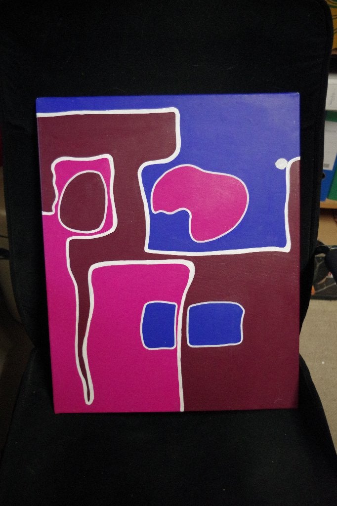 schilderij, Antiek en Kunst, Abstract, Acrylverf, Ophalen of Verzenden, Overige materialen