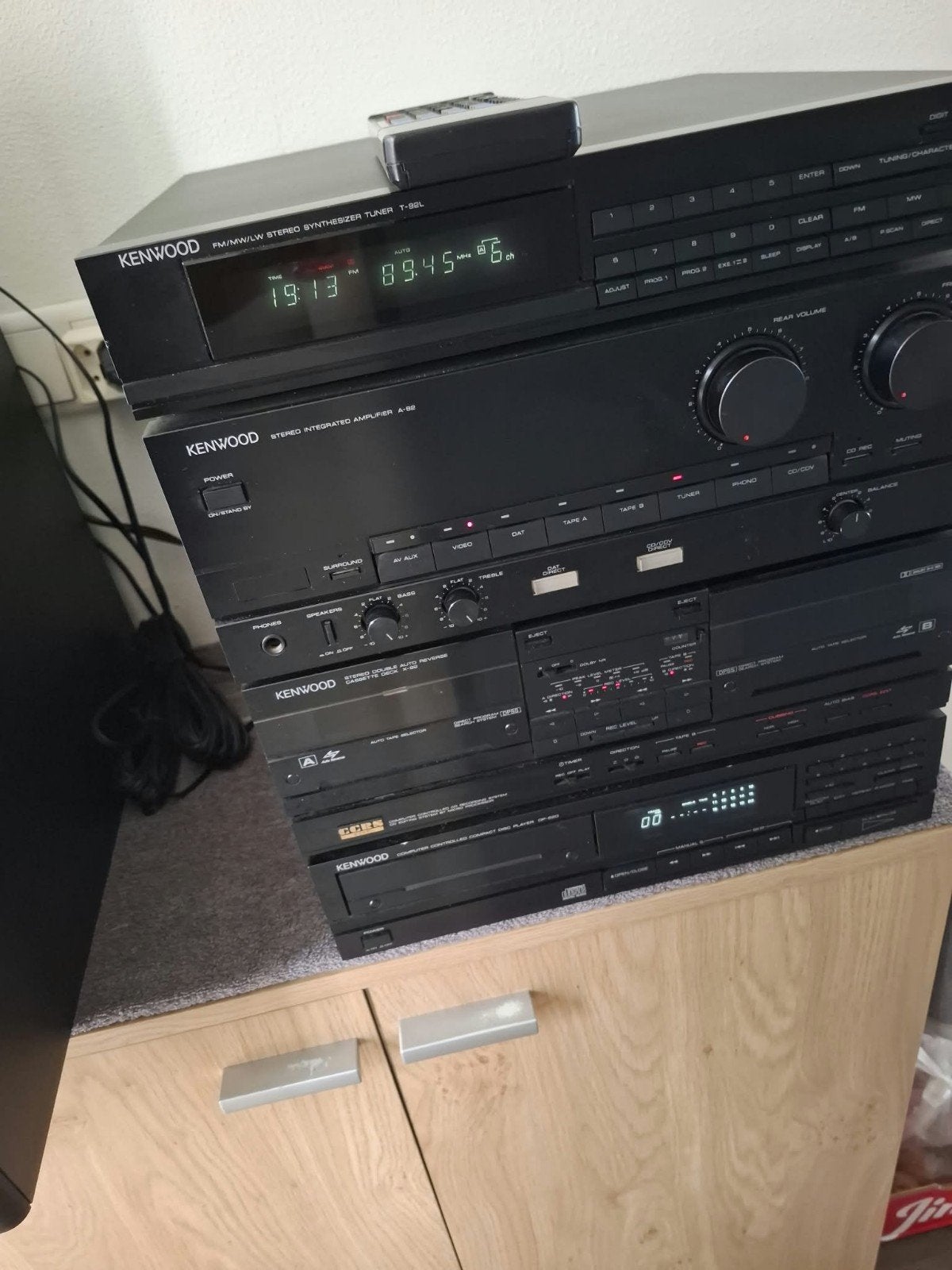 Kenwood Stereo Set met Bose Speakers en Afstandsbediening, Audio, Tv en Foto, Cassettedeck, Losse componenten, Zo goed als nieuw