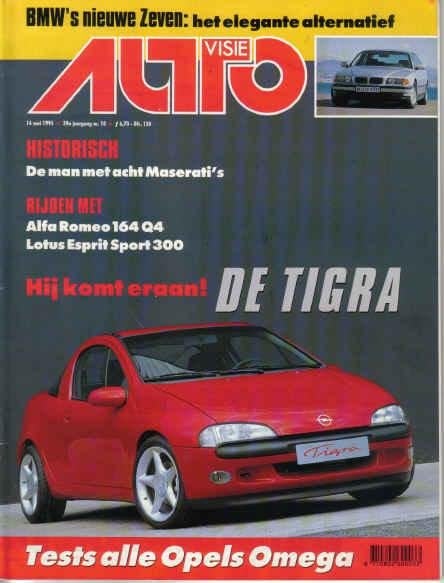 Autovisie 10 1994 : Opel Tigra - Omega - Alfa Romeo 164 Q4, Boeken, Ophalen of Verzenden, Gelezen, Algemeen