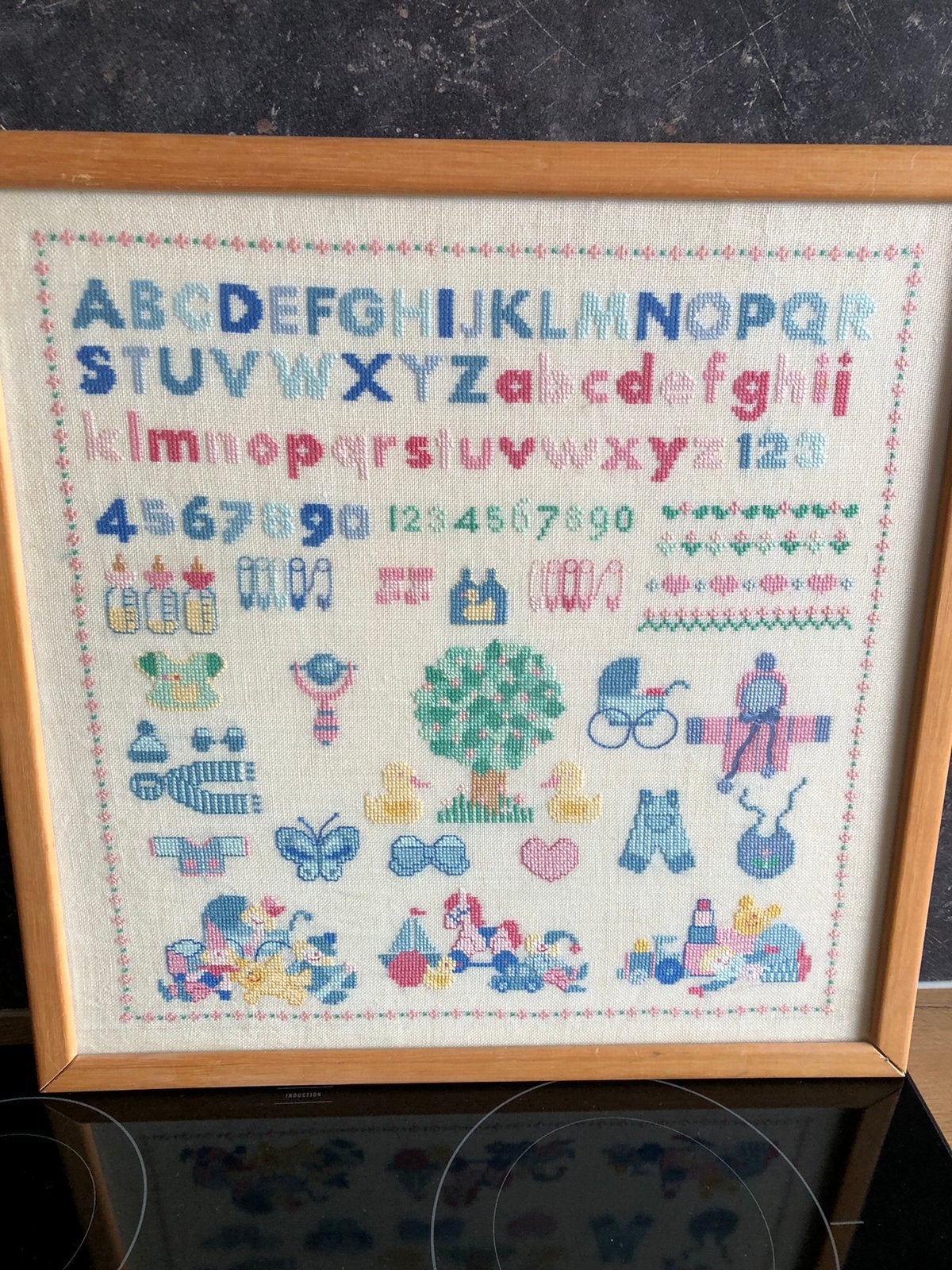 Mooi geborduurd nostalgisch plaatje!, Ophalen, Gebruikt