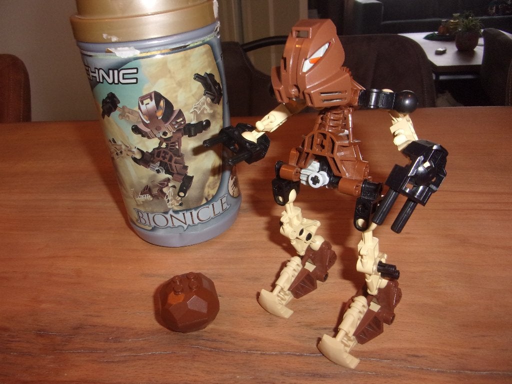 Lego Bionicle 8531-1 Pohatu uit 2001, Gebruikt, Lego, Ophalen of Verzenden, Complete set