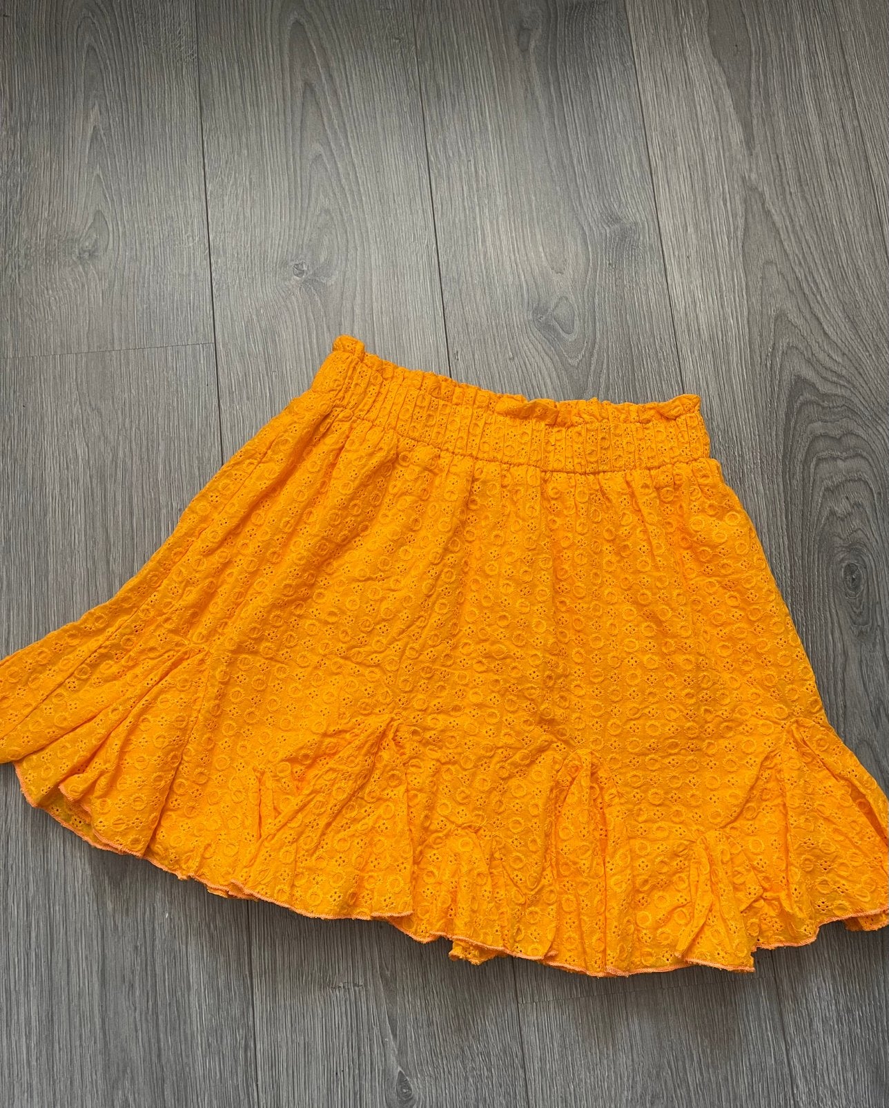 Loavies oranje rokje met rekbare taille  maat M, Maat 38/40 (M), Oranje, Ophalen of Verzenden, Zo goed als nieuw