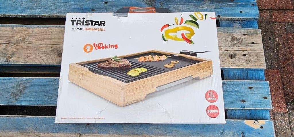 Tristar BP-2640 Bamboo Grill, Ophalen of Verzenden, Zo goed als nieuw, Tafelgrill