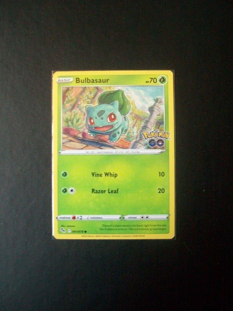 2877. Nieuwe Pokemon GO kaart BULBASAUR HP 70 (001/078), Verzenden, Nieuw, Losse kaart