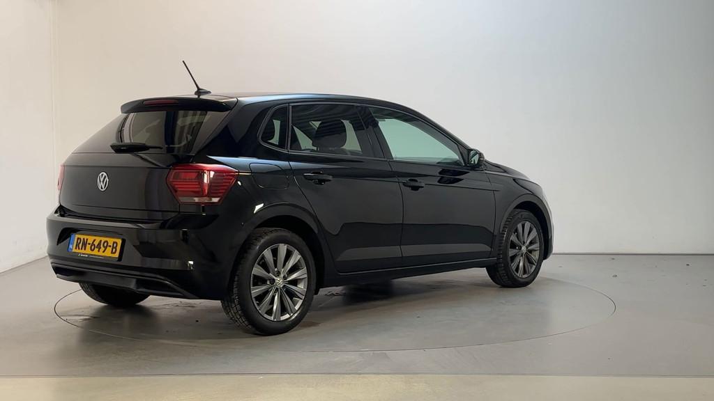 Volkswagen Polo 1.0 TSI Highline Climate Control Navigatie P, Auto's, Voorwielaandrijving, Stof, Met garantie (alle), Zwart
