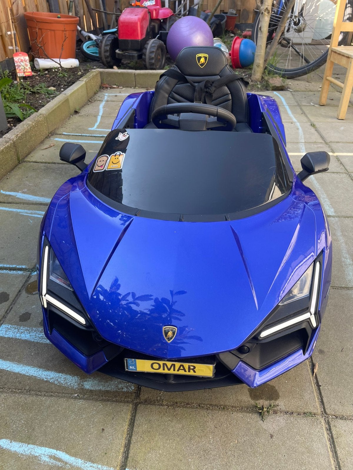 Elektrisch kinderen auto Lamborghini, Ophalen of Verzenden, Zo goed als nieuw