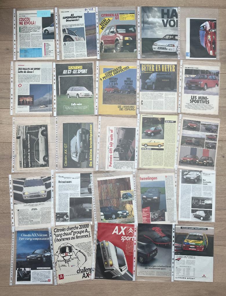 CITROEN AX SPORT - CITROEN AX GTI ARTIKELS, Verzenden, Zo goed als nieuw, Citroën