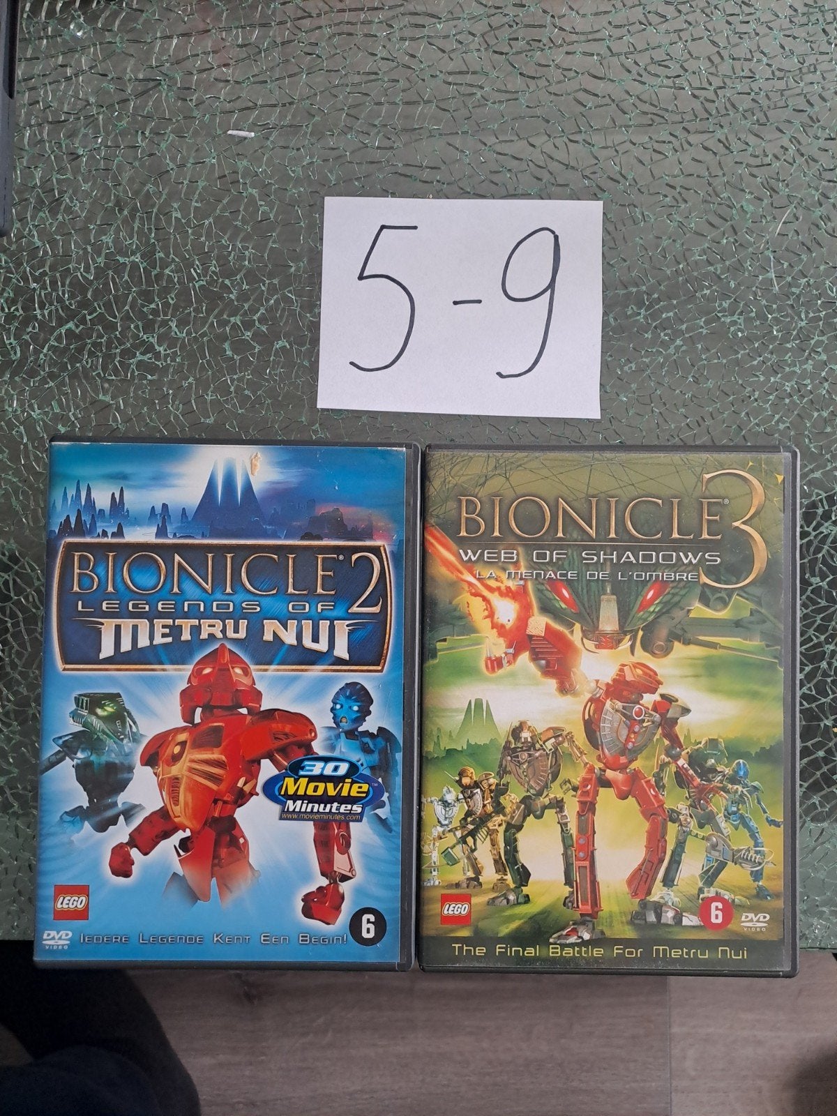 Bionicle 2 & 3 DVD's - Legends of Metru Nui & Web of Shadows, Animatie, Nederlands, Ophalen of Verzenden, Vanaf 6 jaar