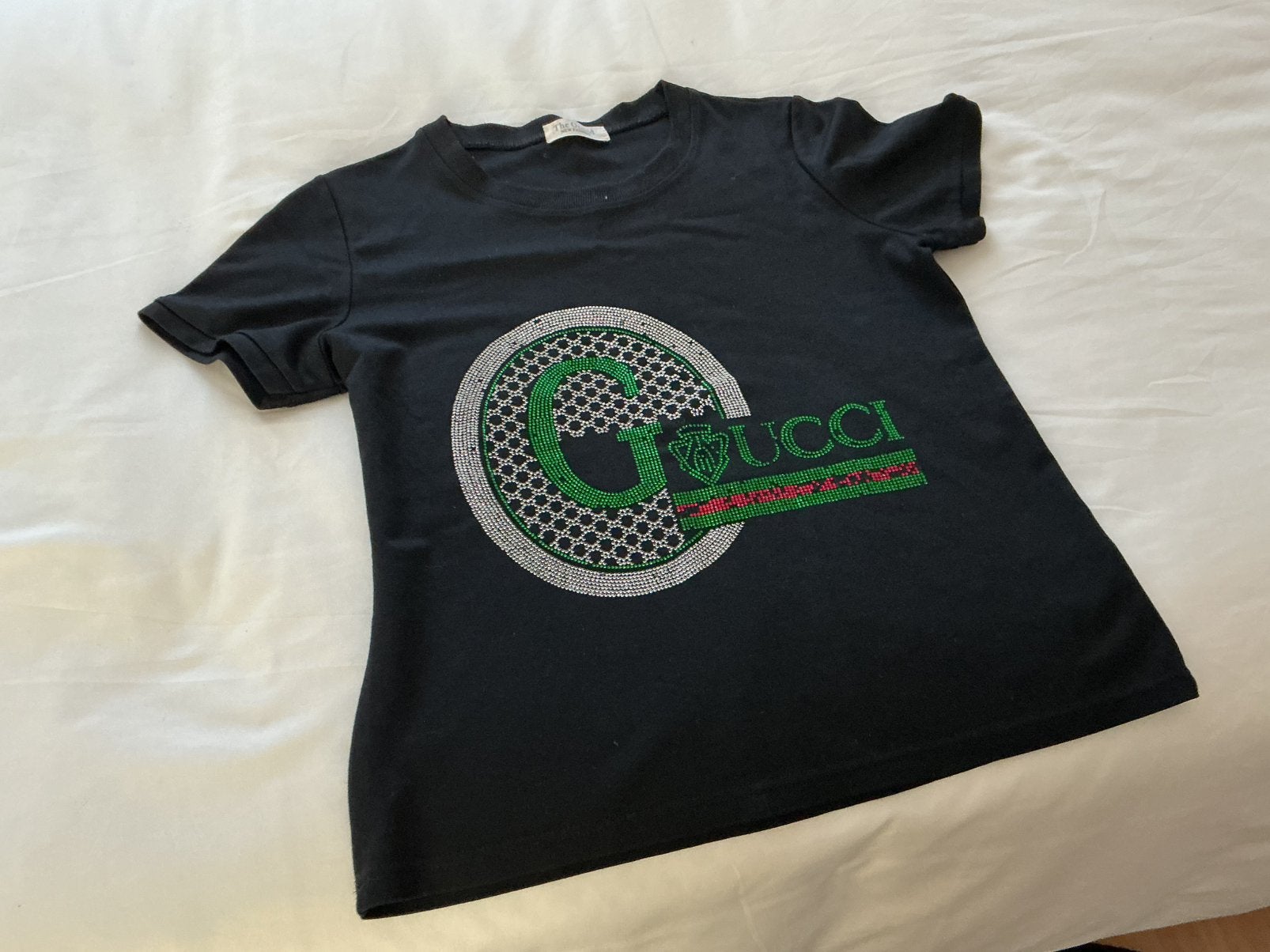 Zwart  Gucci Shirt € 3,00, Ophalen of Verzenden, Zo goed als nieuw