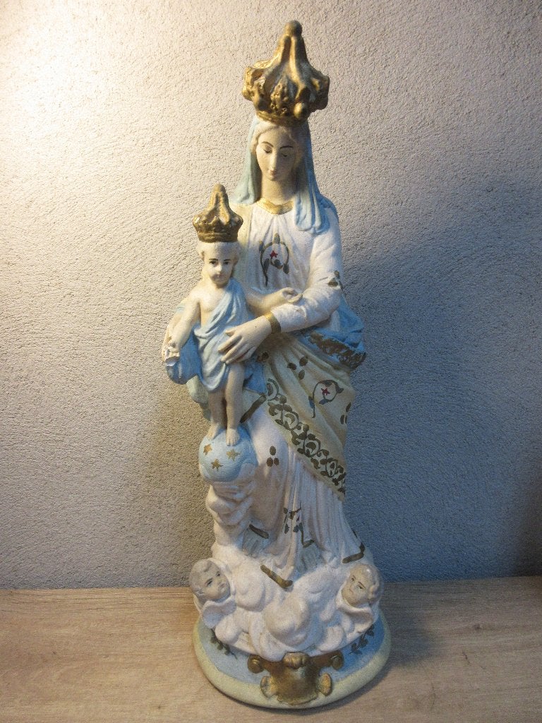 Antiek beeld Maria Notre Dame des Victoires, Ophalen of Verzenden