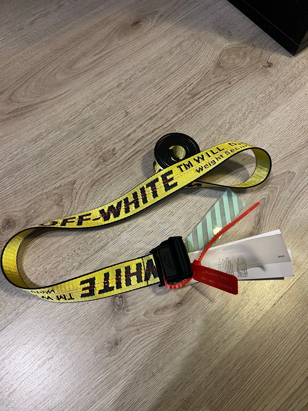 Off-White Industrial Belt Geel, Kleding | Heren, Riemen en Ceinturen, Ophalen of Verzenden, Nieuw, Overige kleuren, 115 cm of meer