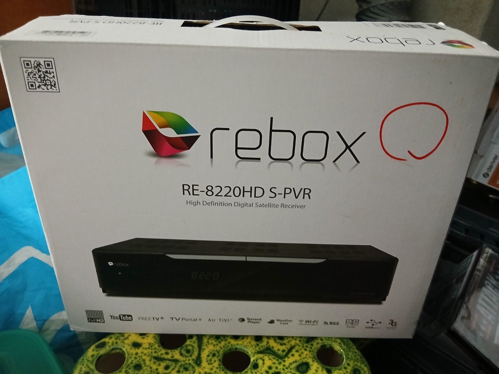 Rebox RE-8220HD S-PVR High Definition in doos, Ophalen of Verzenden, Zo goed als nieuw, Decoder