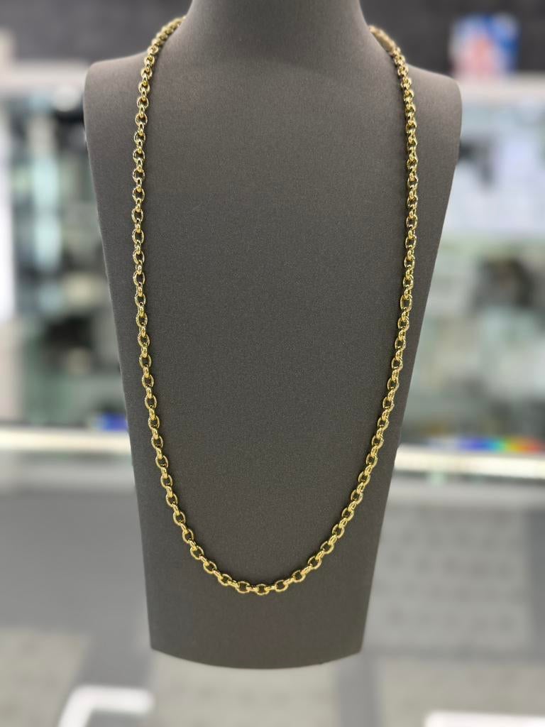 14 Karaat Goud - Ketting - 70cm - 27,68 gram, Ophalen of Verzenden, Nieuw, Goud