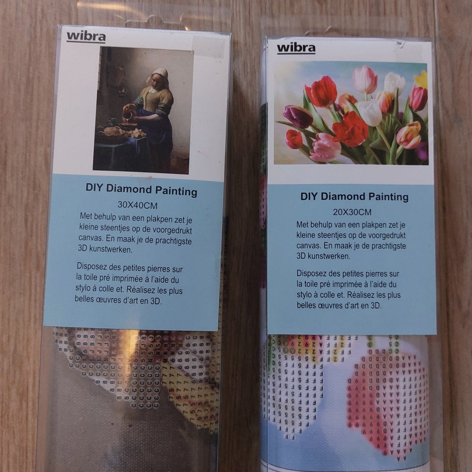 Diamond painting Melkmeisje en Tulpen (nieuw), Ophalen of Verzenden, Nieuw