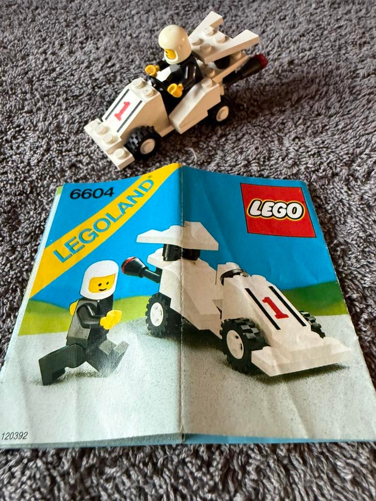 Lego Legoland 6604 Formule 1 Racer, Ophalen of Verzenden, Zo goed als nieuw, Complete set, Lego
