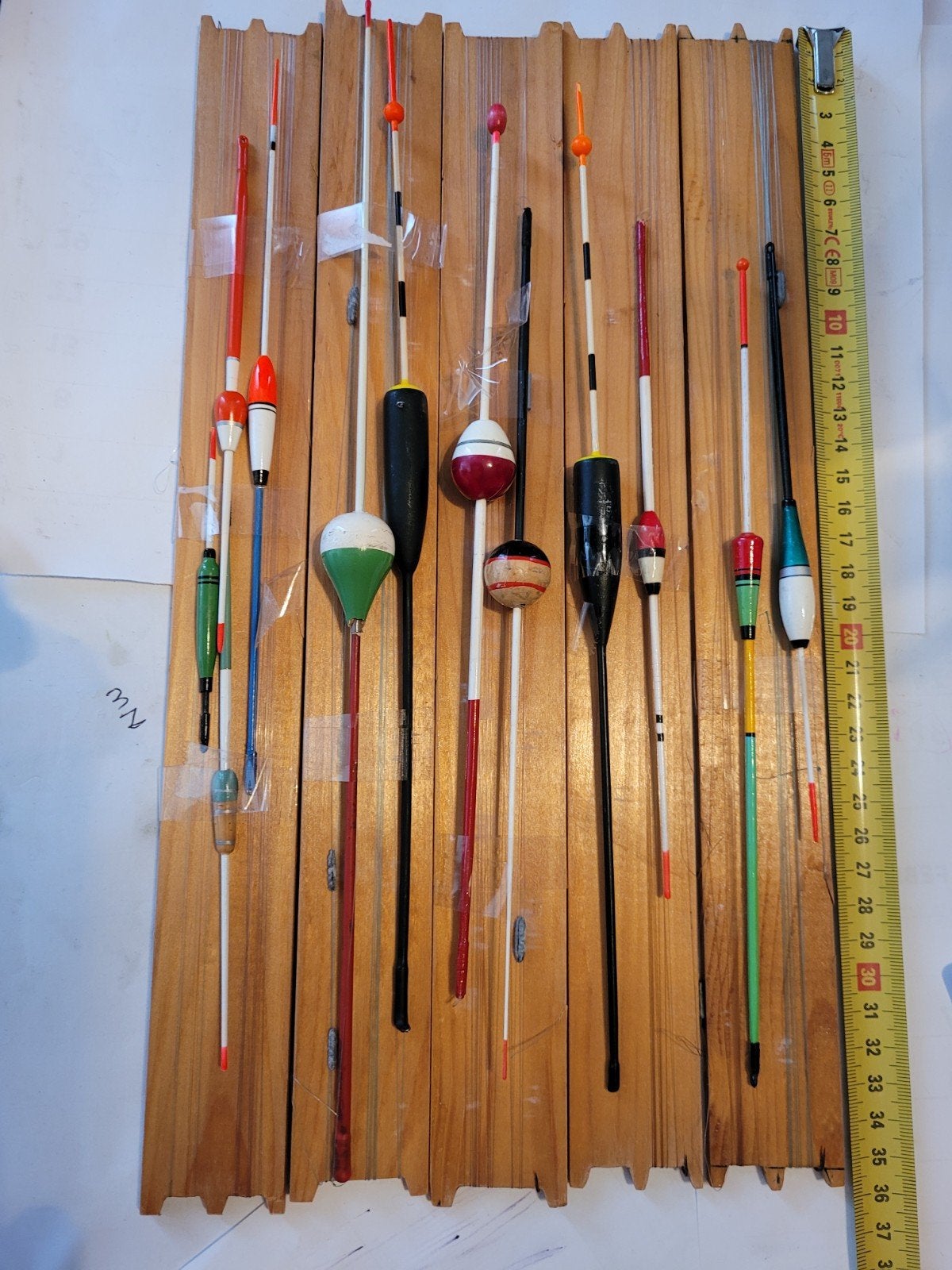 Diverse  vintage dobbers, Ophalen, Zo goed als nieuw, Dobber of Lood