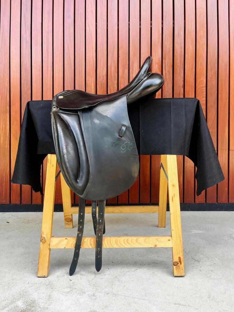 Dresuur rosner zadel 17,5 inch, Ophalen of Verzenden, Gebruikt, Dressuur