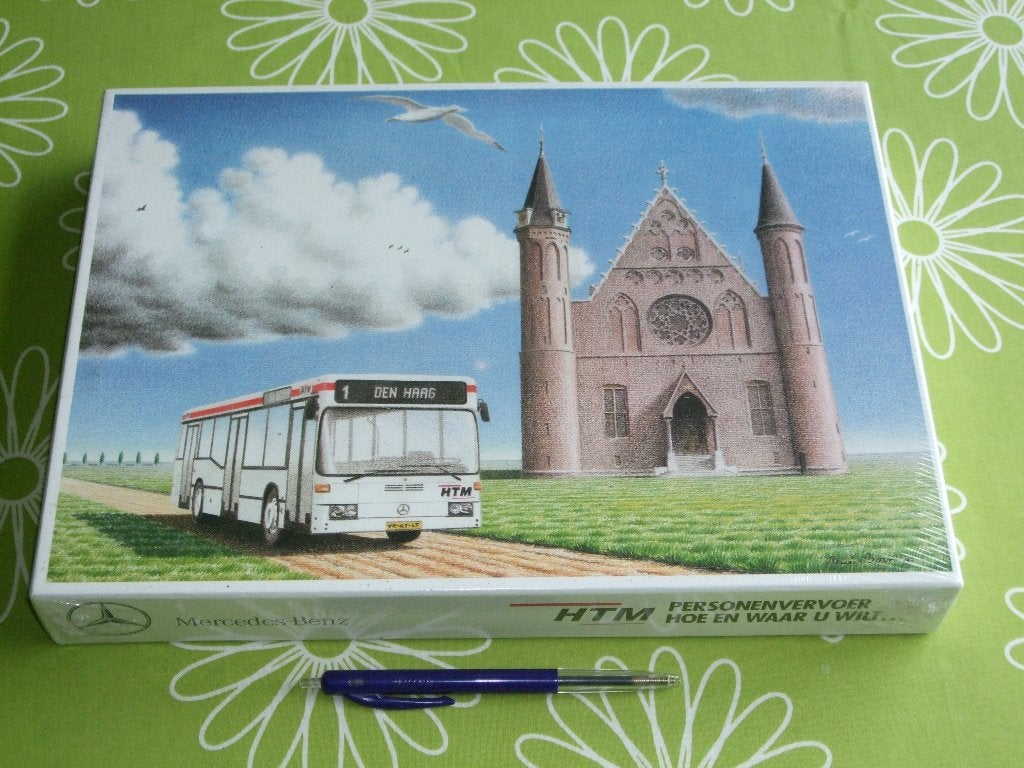 Nieuw in seal: Mercedes Benz puzzel - HTM personenvervoer, Hobby en Vrije tijd, Ophalen of Verzenden, 500 t/m 1500 stukjes, Nieuw