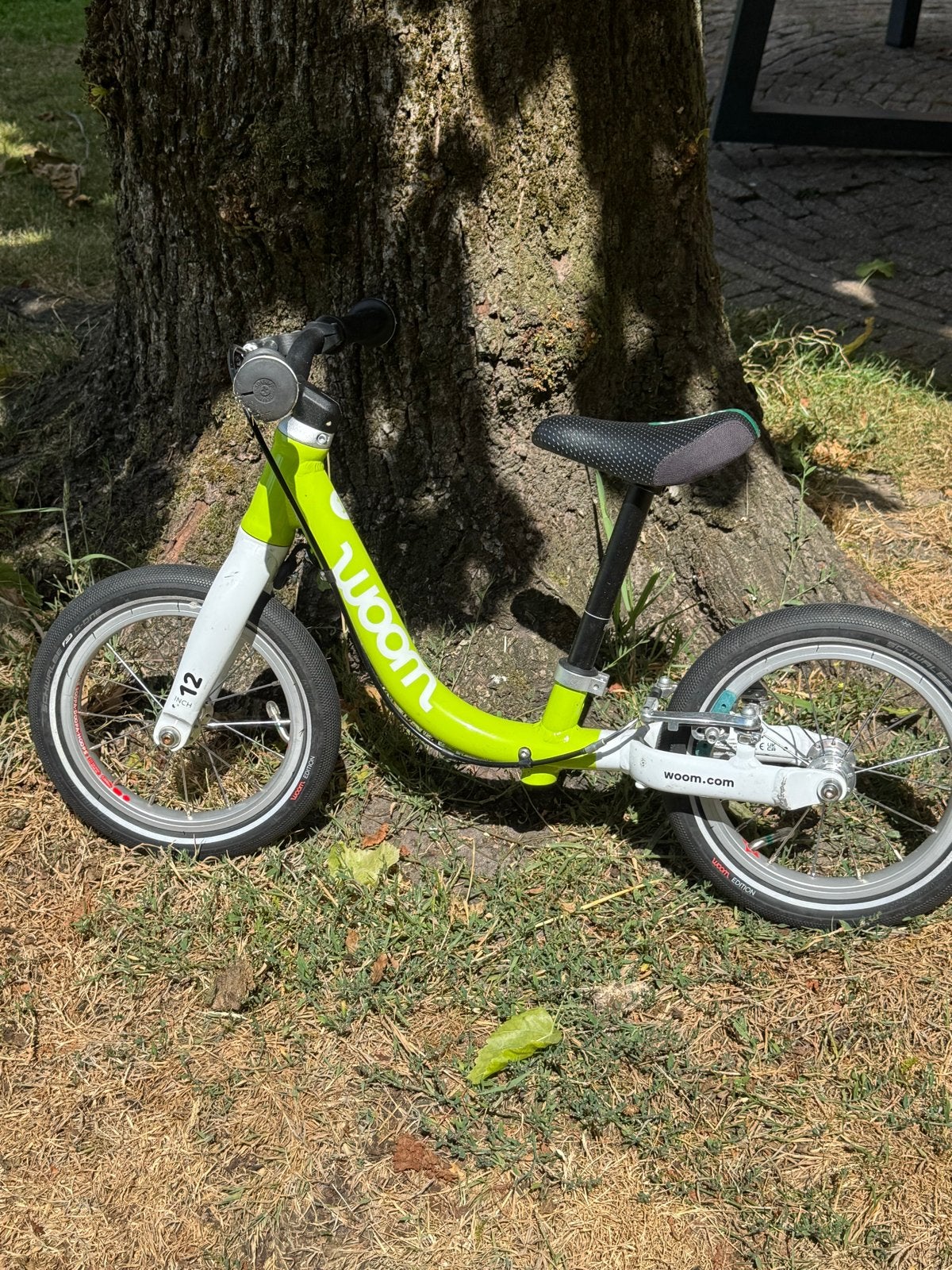 Woom 1 loopfiets - Perfecte staat!, Fietsen en Brommers, Ophalen of Verzenden, Zo goed als nieuw, Minder dan 16 inch