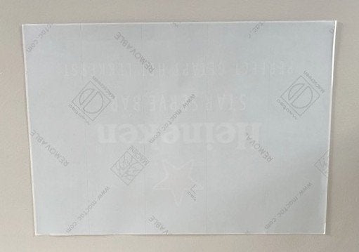 Heineken sticker star serve bar 29,5 x 21 cm, Verzenden, Nieuw, Reclamebord