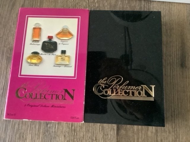 2 parfum collectorboxes in originele aankoopverpakking., Verzamelen, Ophalen, Zo goed als nieuw, Miniatuur, Gevuld