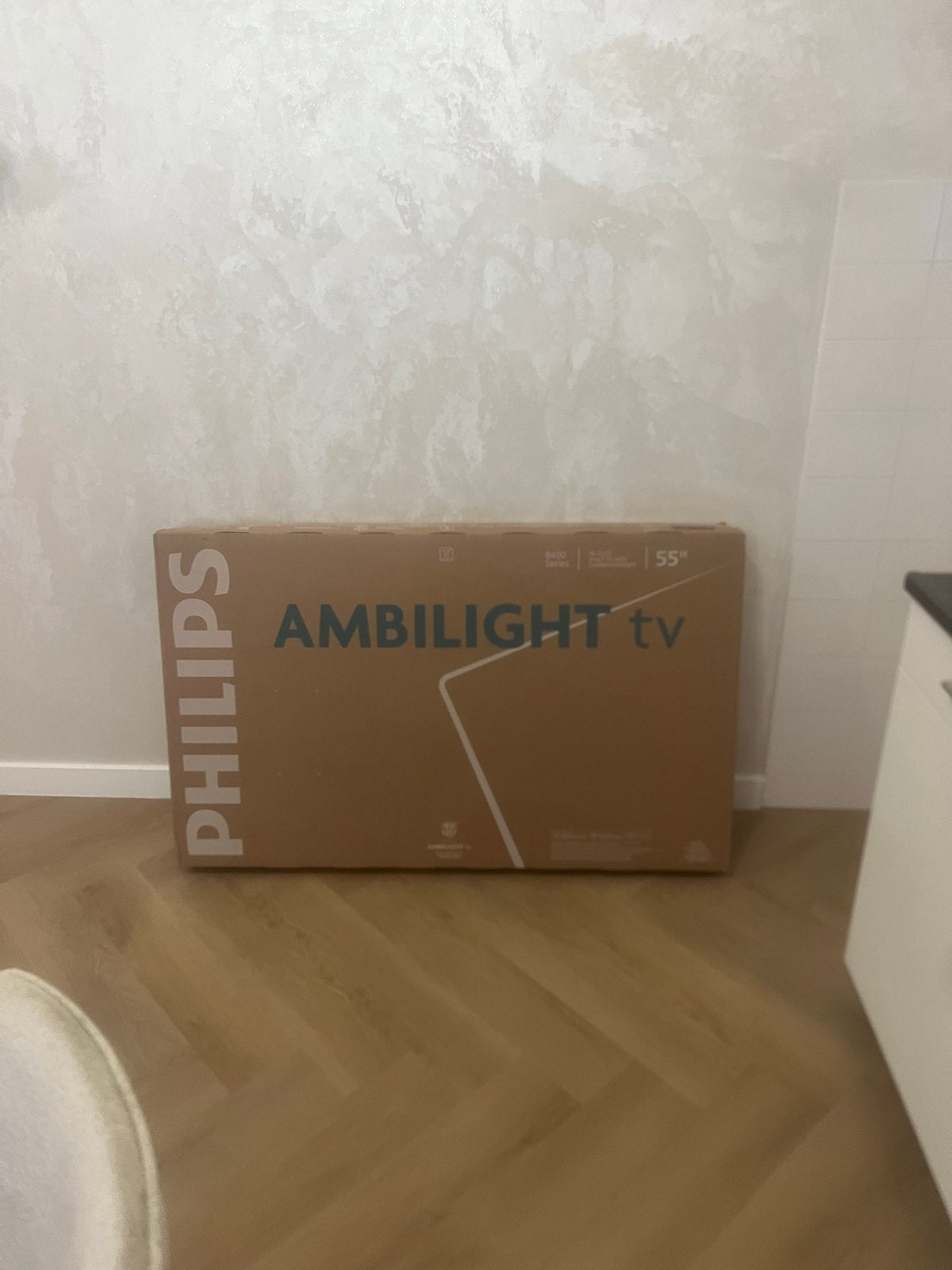 Nieuwe Philips Ambilight 55 inch 4K Smart TV (55PUS8450/12), Ophalen, Philips, LED, 50 Hz