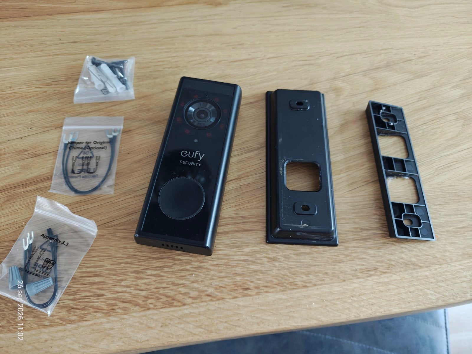 Eufy Video Deurbel C30 met bevestigingsmaterialen, Ophalen, Ingebouwde camera, Zo goed als nieuw, Draadloos