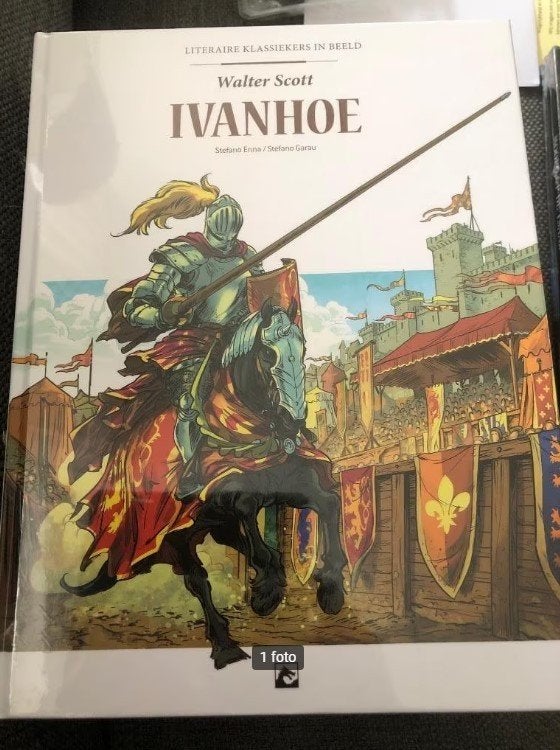 Ivanhoe walter scott hardcover j4 z8, Eén stripboek, Ophalen of Verzenden, Zo goed als nieuw