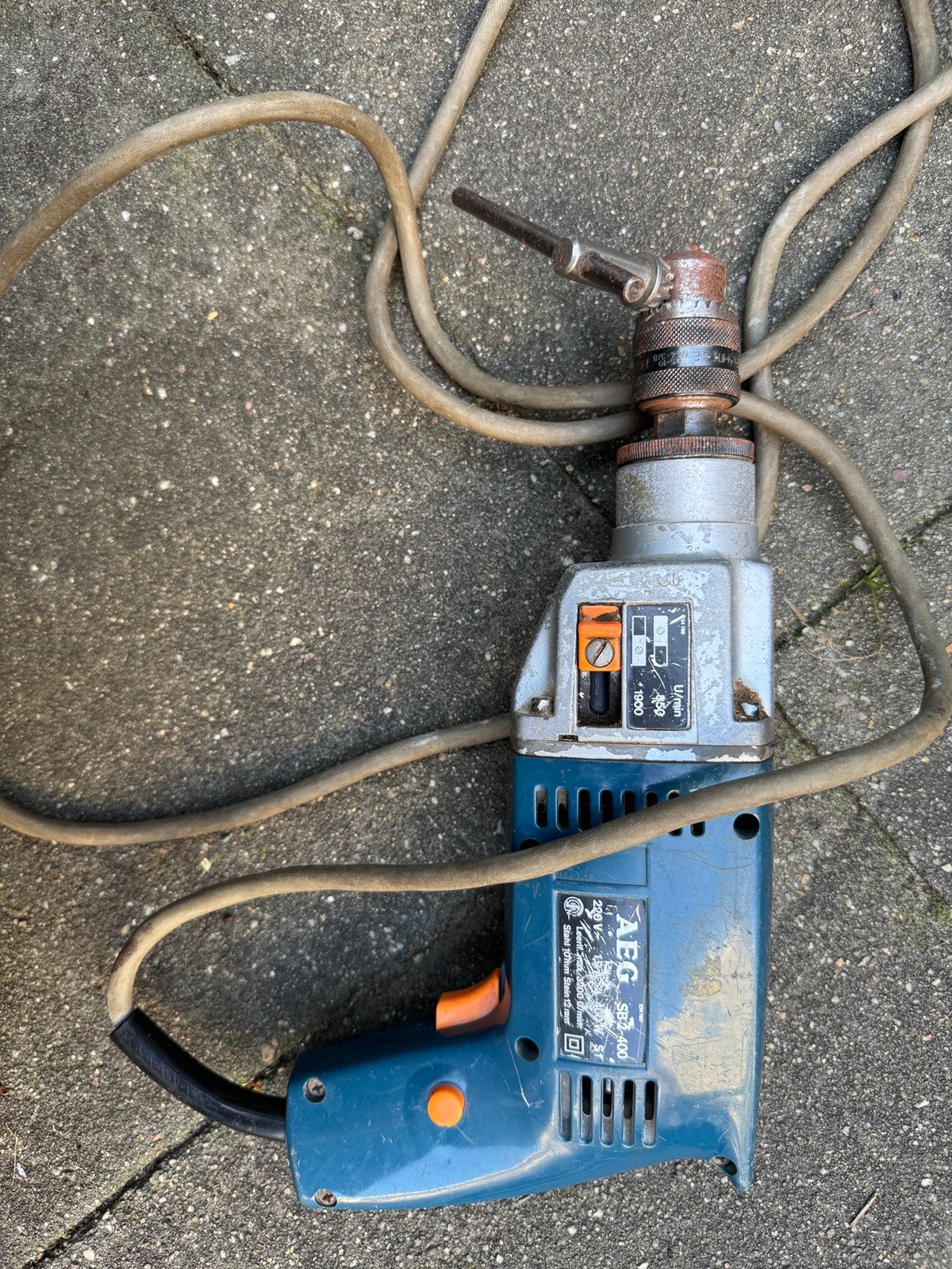 AEG SB2-400 Klopboormachine, Ophalen of Verzenden, Gebruikt