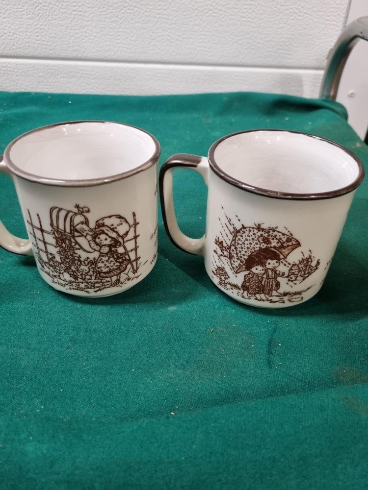 mokken holly hobbie vintage, Antiek en Kunst, Ophalen of Verzenden