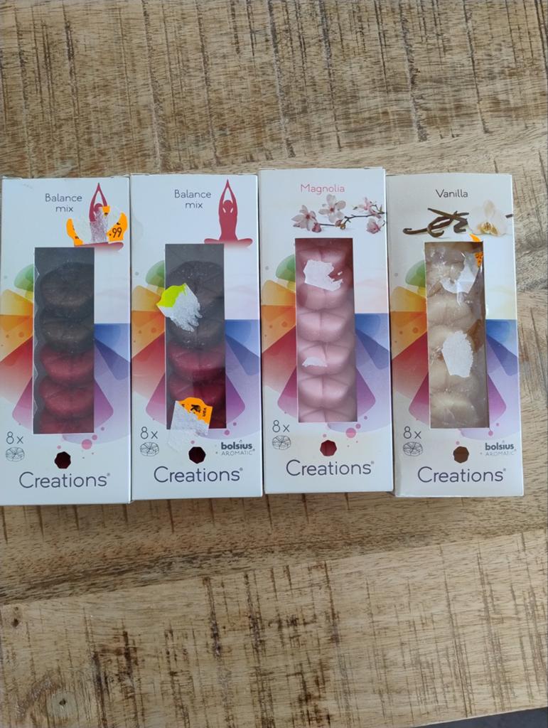 Bolsius waxmelts, Overige materialen, Ophalen of Verzenden, Zo goed als nieuw, Kaars