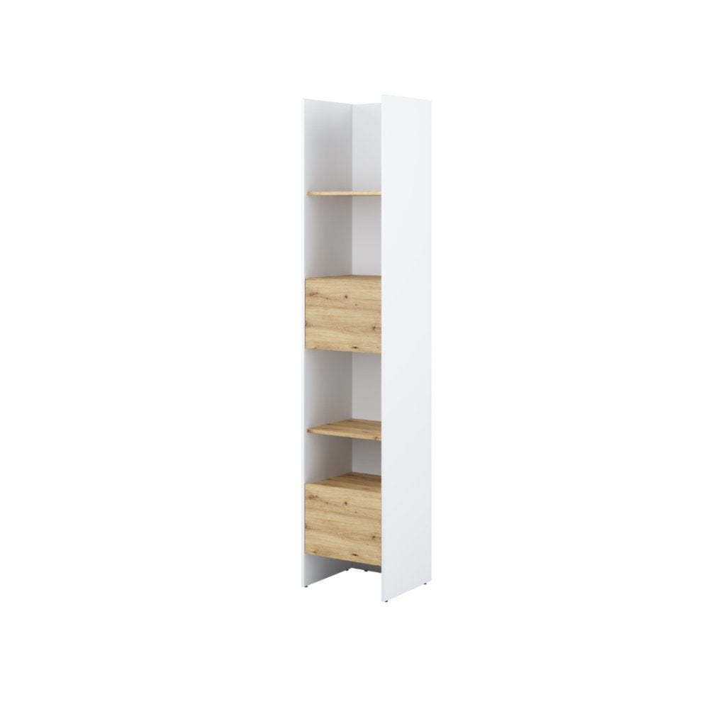 Concept boekenkast (44 cm) - Wit/eikenkleur, Niet ingevuld, Niet ingevuld, Niet ingevuld