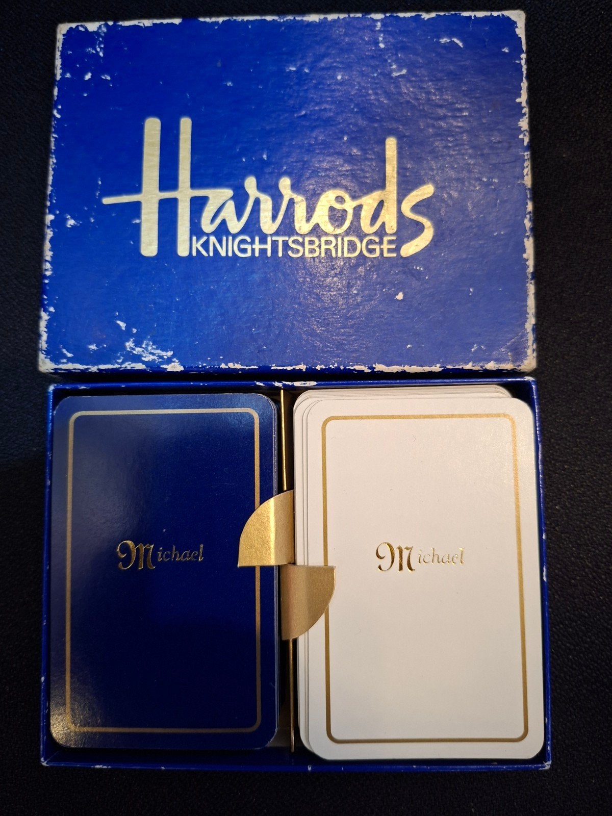 Harrods gepersonaliseerde speelkaarten Michael, Verzamelen, Ophalen of Verzenden, Gebruikt