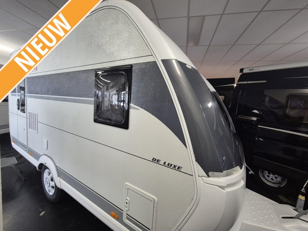 Hobby De Luxe 400 SFE NIEUW 1500 kg as 23950,-, Caravans en Kamperen, Schokbreker, Hobby, Treinzit, Particulier