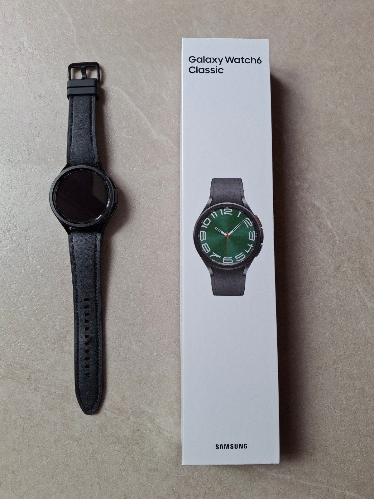 Samsung Galaxy Watch6 Classic Zwart 47mm - Nieuwstaat, Zwart, Ophalen of Verzenden, Zo goed als nieuw, GPS