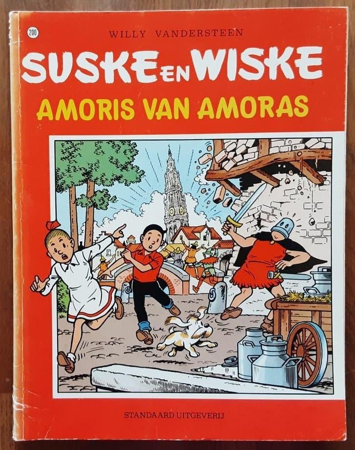Suske en Wiske 200 Amoris van Amoras - Vandersteen 1995, Eén stripboek, Ophalen of Verzenden, Zo goed als nieuw