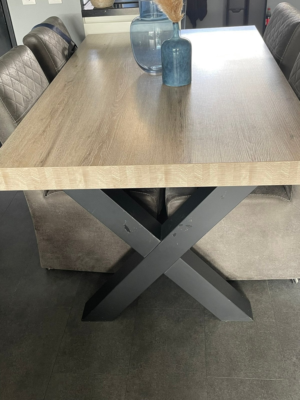 Eettafel, Huis en Inrichting, Tafels | Eettafels, Gebruikt, 50 tot 100 cm, Rechthoekig, Ophalen