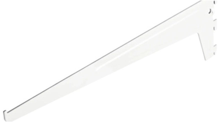 Witte dragers voor wandrek - 50cm lang, Ophalen, Zo goed als nieuw