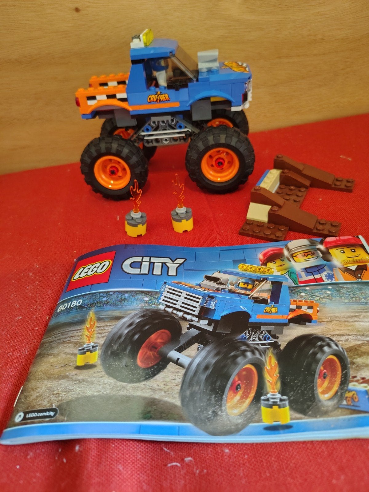 Lego City 60180 Monster Truck. Compleet, City, Lego, Ophalen of Verzenden, Zo goed als nieuw