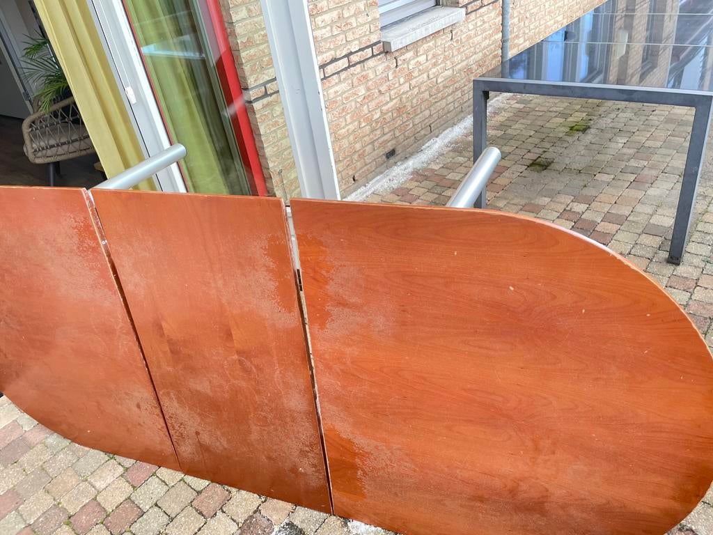 Tafel uitschuifbaar 240 cm, Huis en Inrichting, Tafels | Eettafels, Ophalen, Overige materialen, Gebruikt, 200 cm of meer